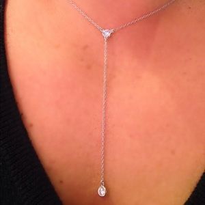 925 silver cubic zirconia necklace. New no tag.